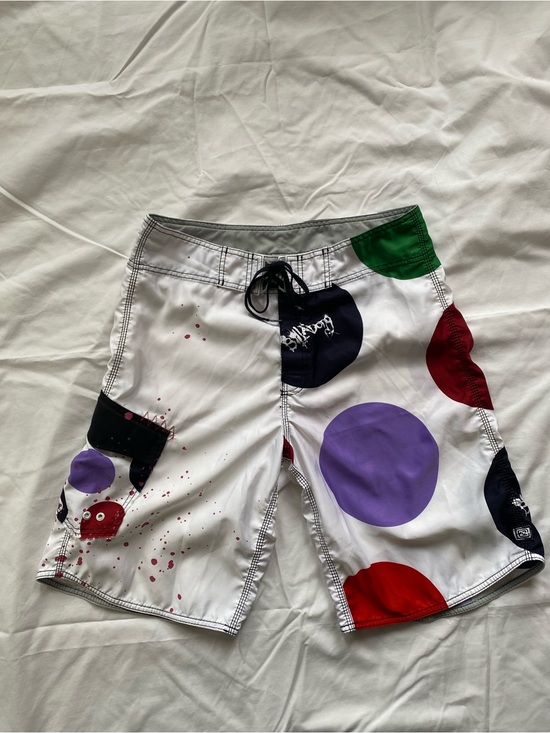 Billabong Other - Vintage Billabong Boardshorts Y2K Multicolor Paint Splatter Surf Shorts 34